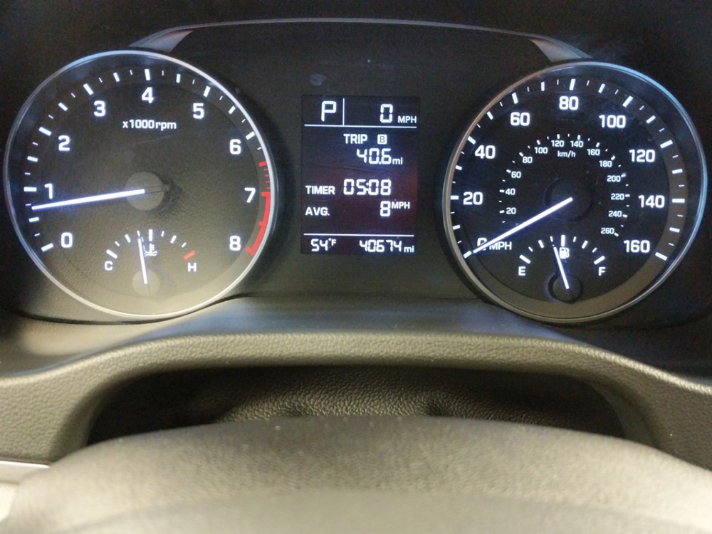2017 Hyundai Elantra - Odometer Close Up