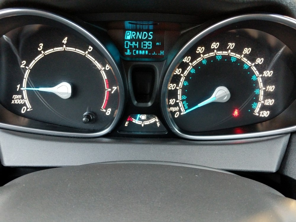 2017 Ford Fiesta - Odometer Close Up