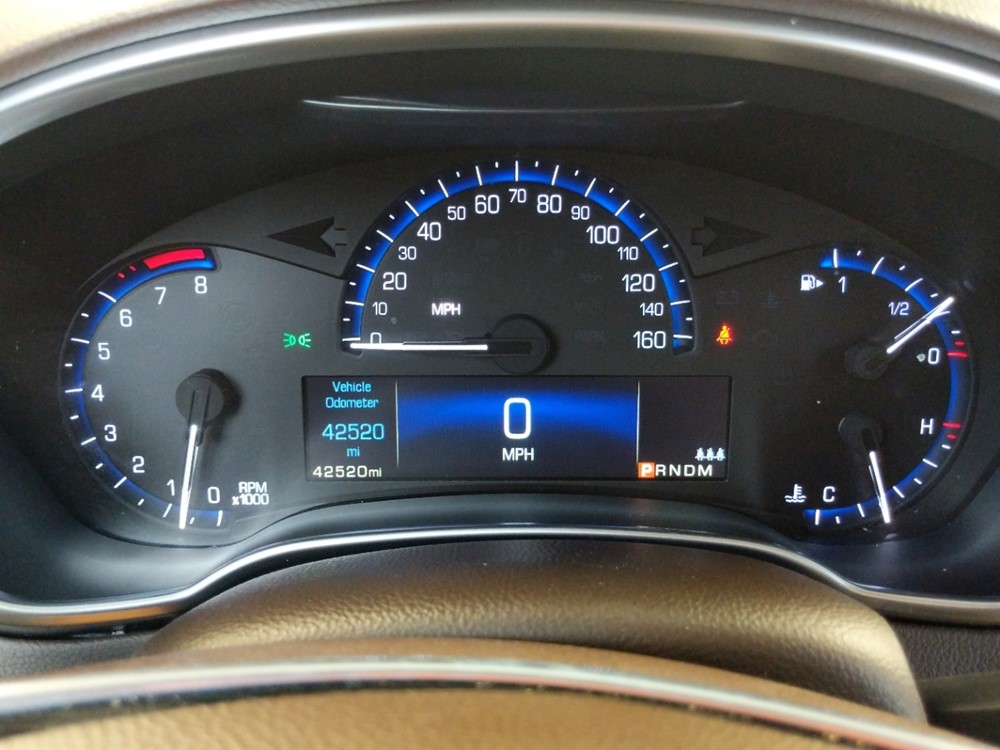 2015 Cadillac SRX - Odometer Close Up