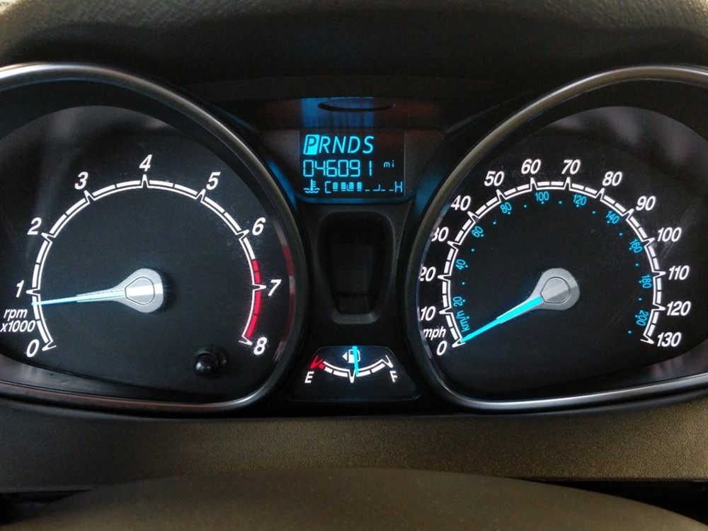 2017 Ford Fiesta - Odometer Close Up