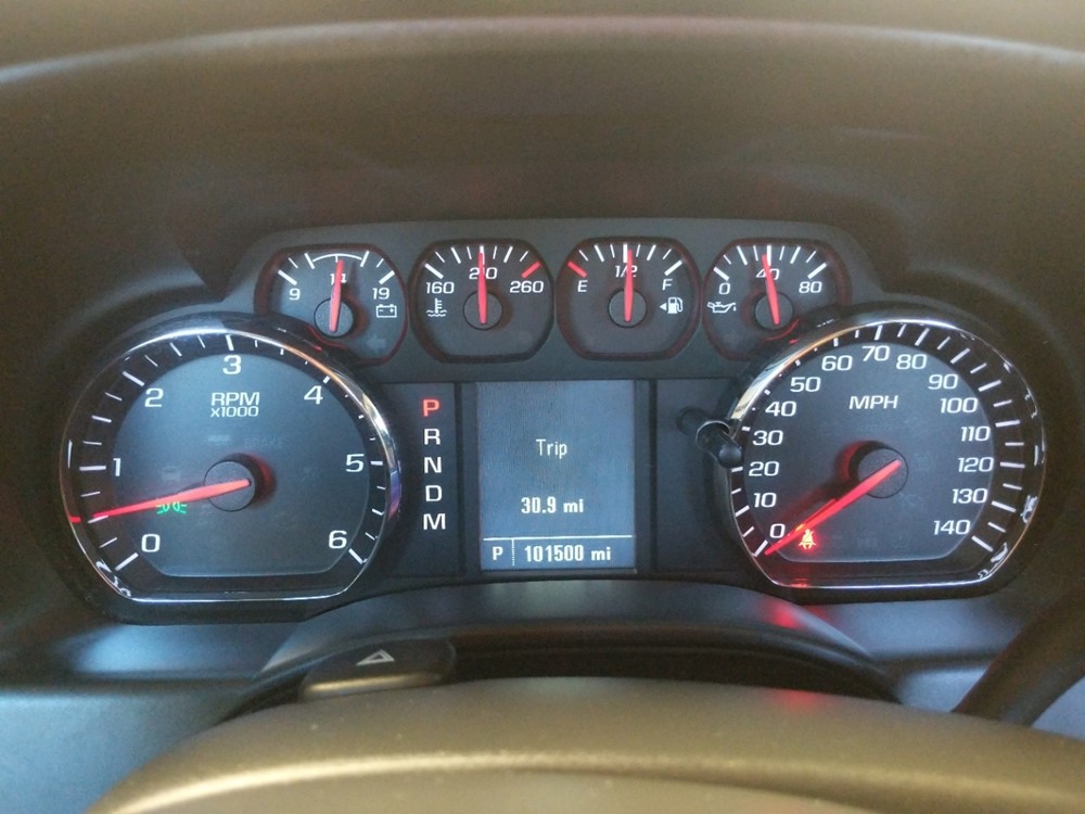 2014 Chevrolet Silverado 1500 - Odometer Close Up