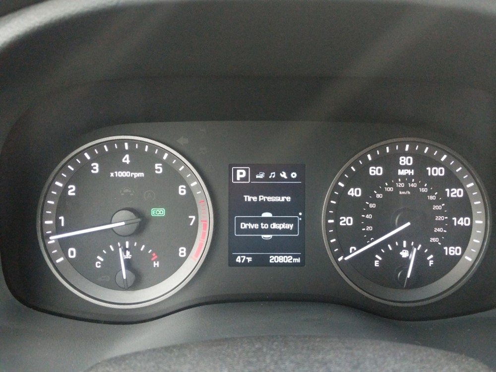 2018 Hyundai Tucson - Odometer Close Up