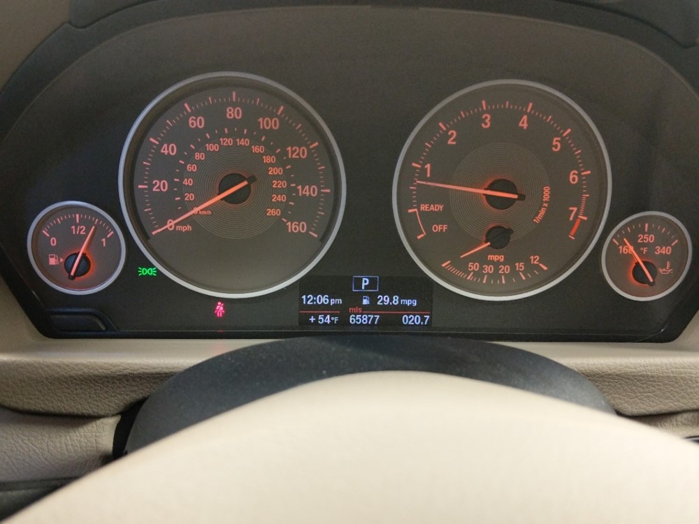 2012 BMW 328i - Odometer Close Up