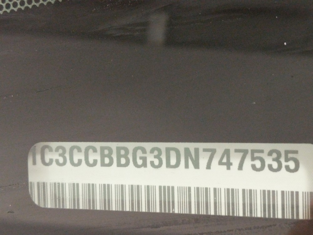 2013 Chrysler 200 - VIN Plate