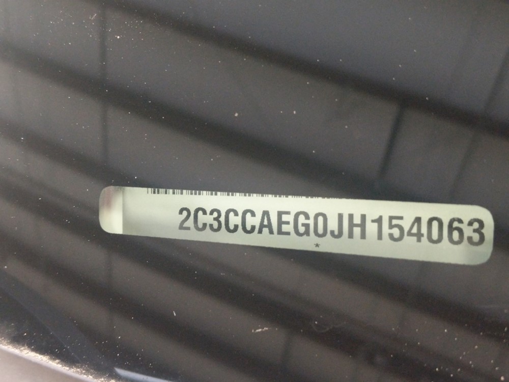 2018 Chrysler 300 - VIN Plate