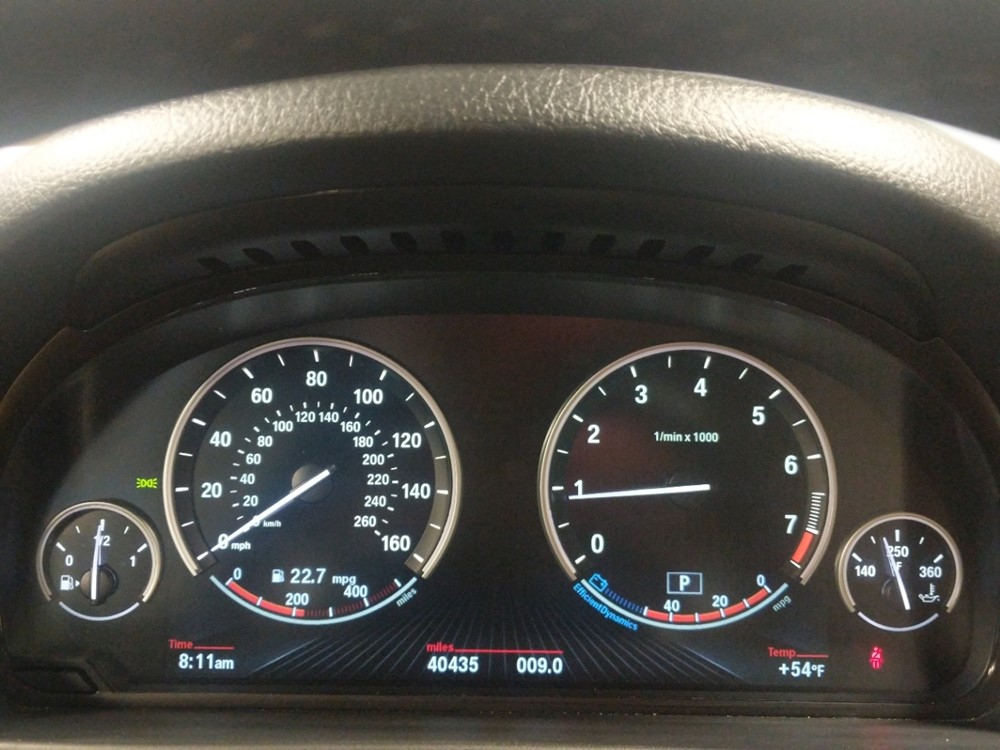 2016 BMW 528i - Odometer Close Up
