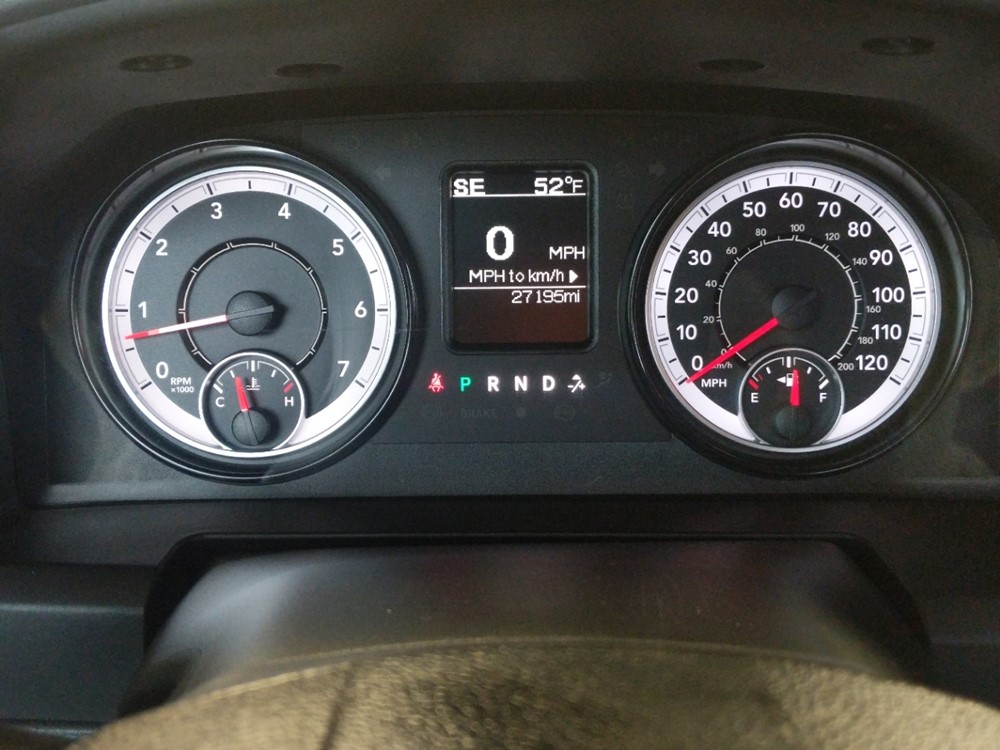 2017 Dodge Ram 1500 - Odometer Close Up