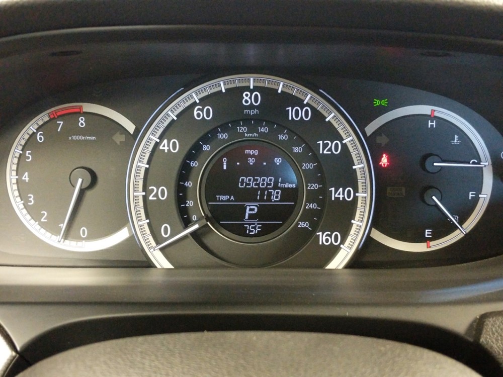 2015 Honda Accord - Odometer Close Up
