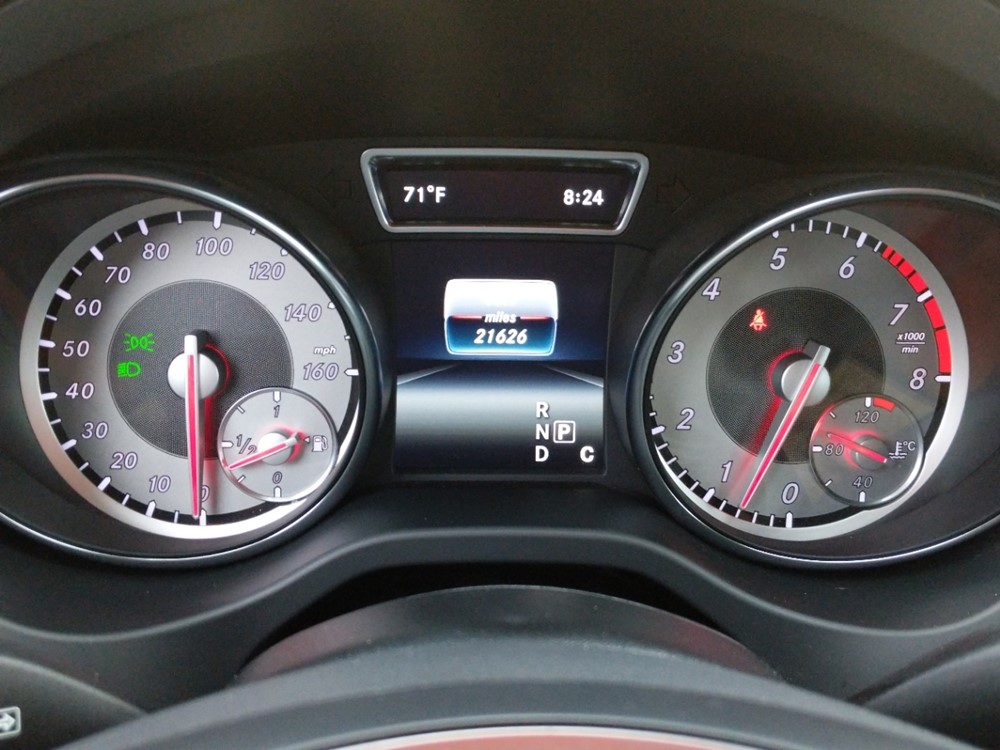 2016 Mercedes-Benz CLA250 - Odometer Close Up