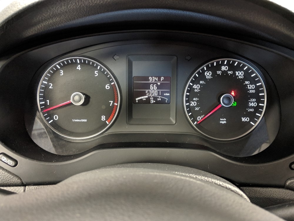 2012 Volkswagen Jetta - Odometer Close Up