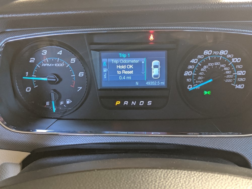 2015 Ford Taurus - Odometer Close Up