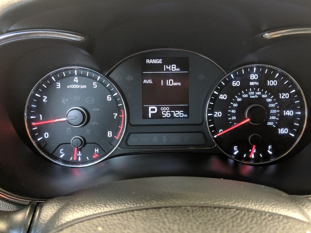 2016 Kia Forte - Odometer Close Up