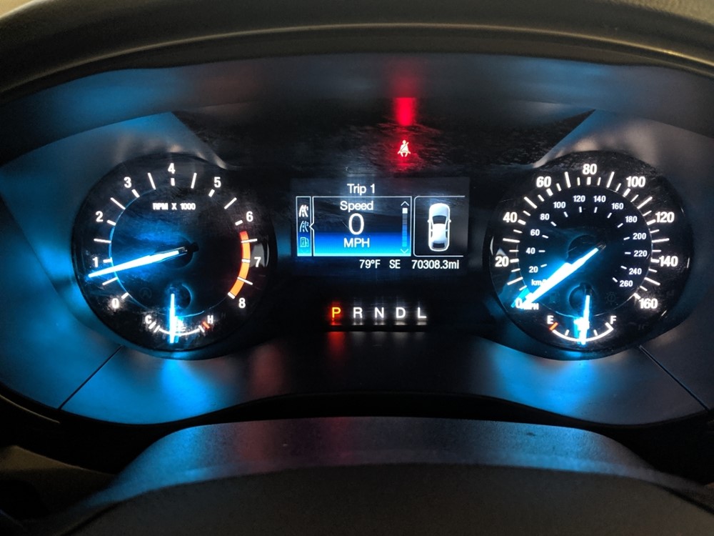 2017 Ford Fusion - Odometer Close Up