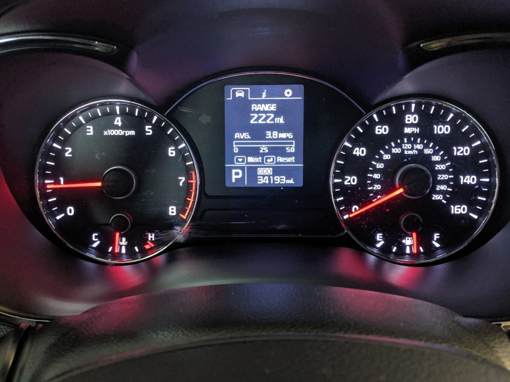 2015 Kia Forte - Odometer Close Up