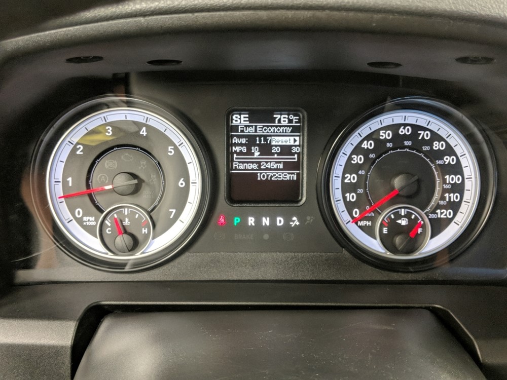 2014 Dodge Ram 1500 - Odometer Close Up