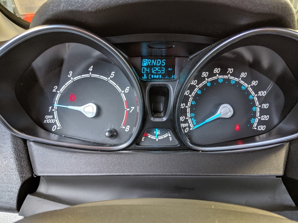 2018 Ford Fiesta - Odometer Close Up