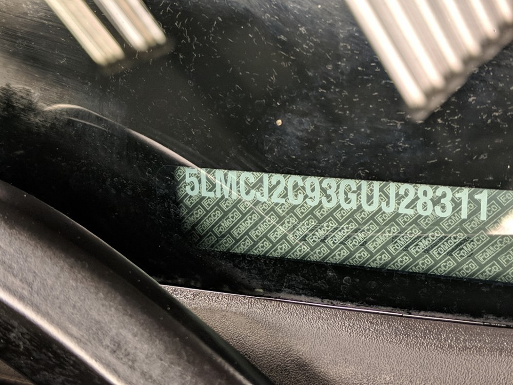 2016 Lincoln MKC - VIN Plate