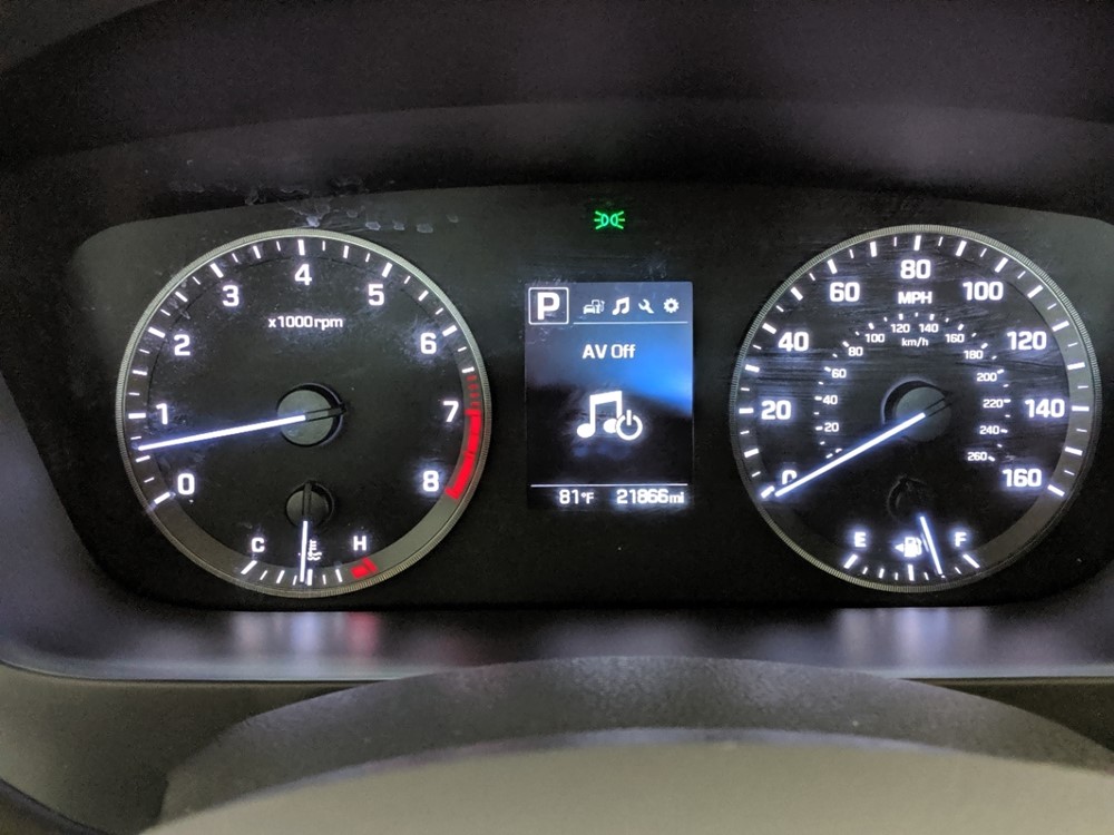 2016 Hyundai Sonata - Odometer Close Up