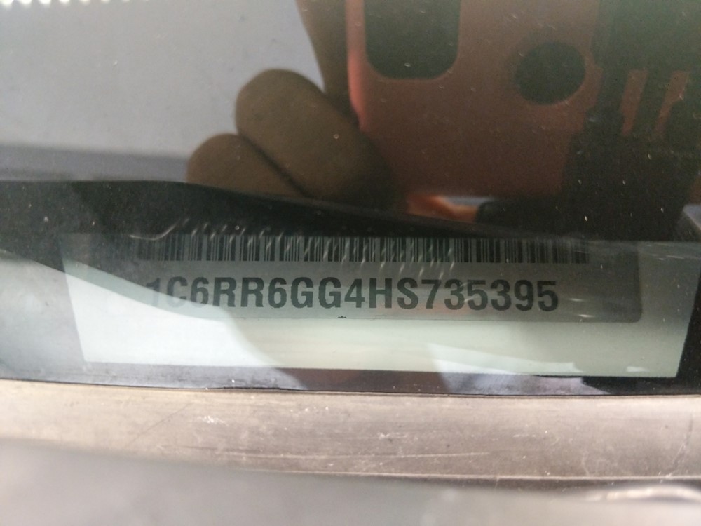 2017 Dodge Ram 1500 - VIN Plate
