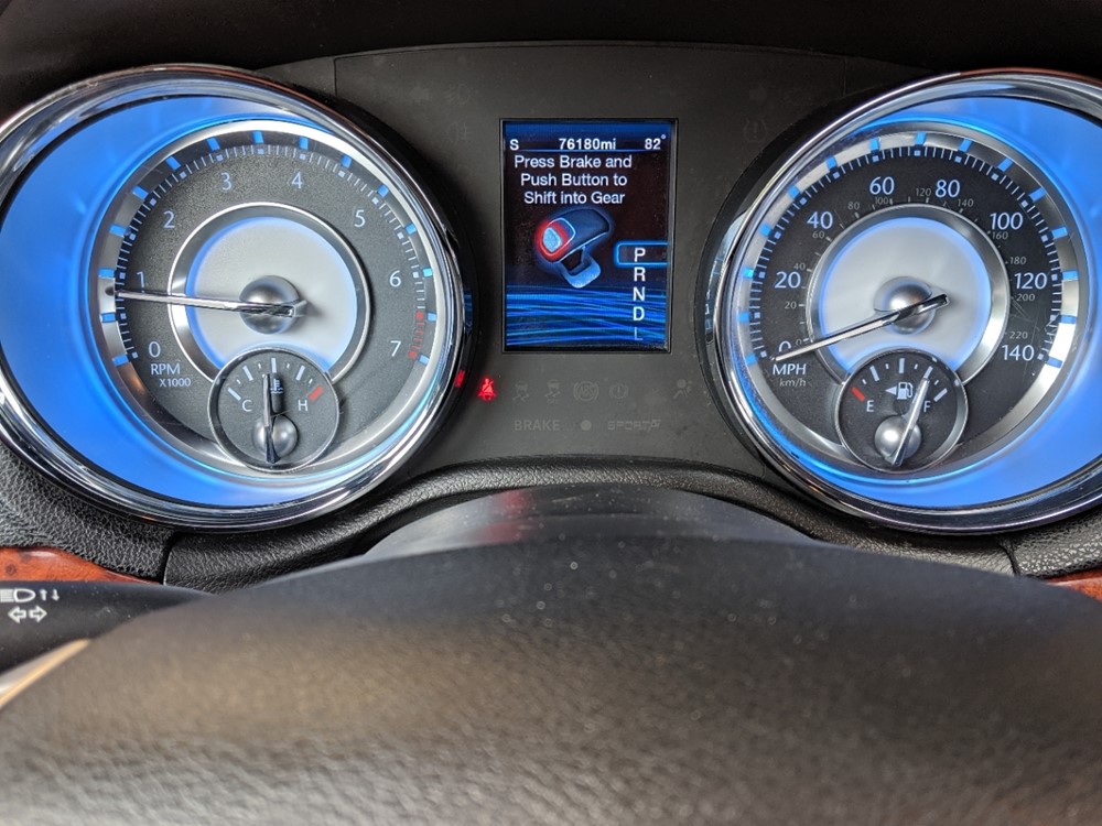 2012 Chrysler 300 - Odometer Close Up