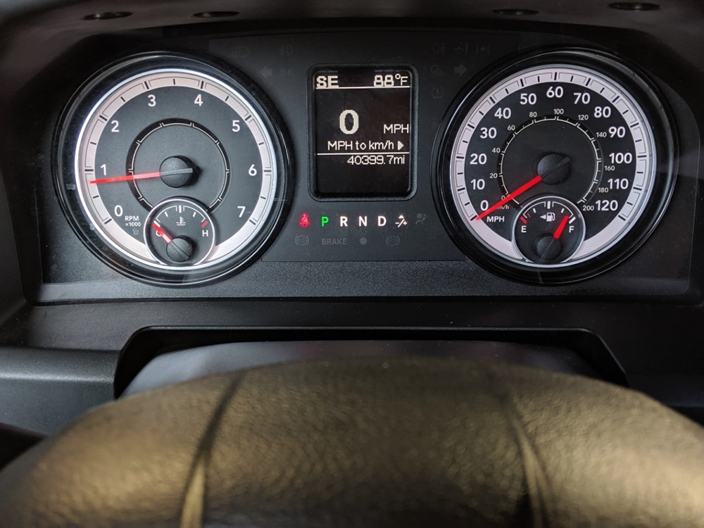 2017 Dodge Ram 1500 - Odometer Close Up
