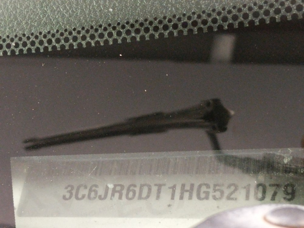 2017 Dodge Ram 1500 - VIN Plate