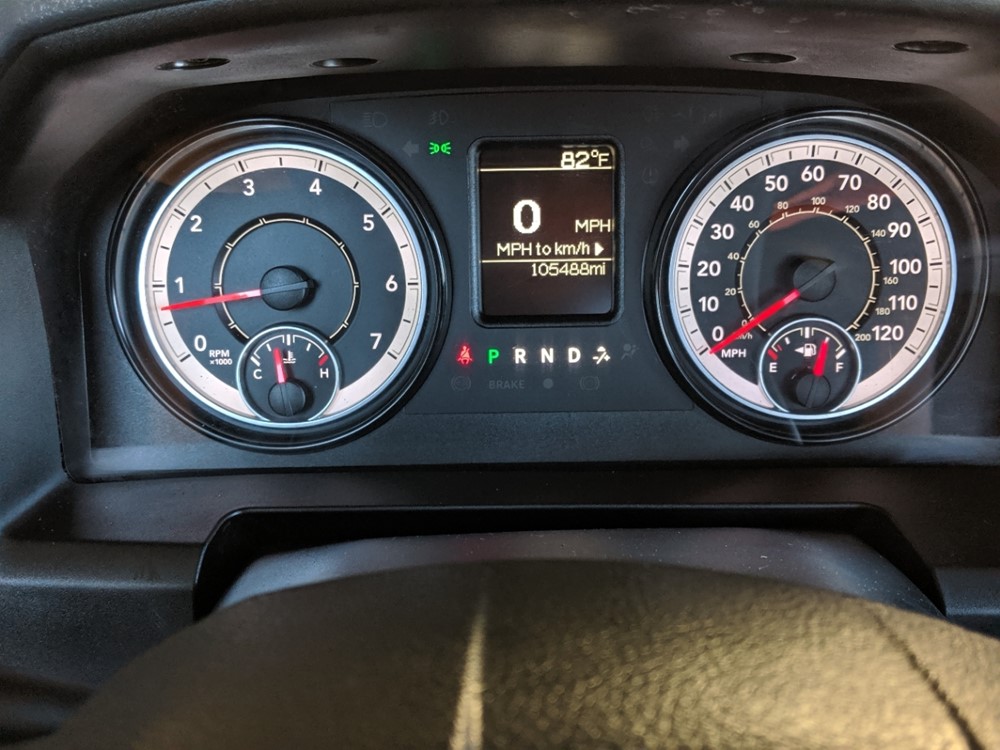 2017 Dodge Ram 1500 - Odometer Close Up