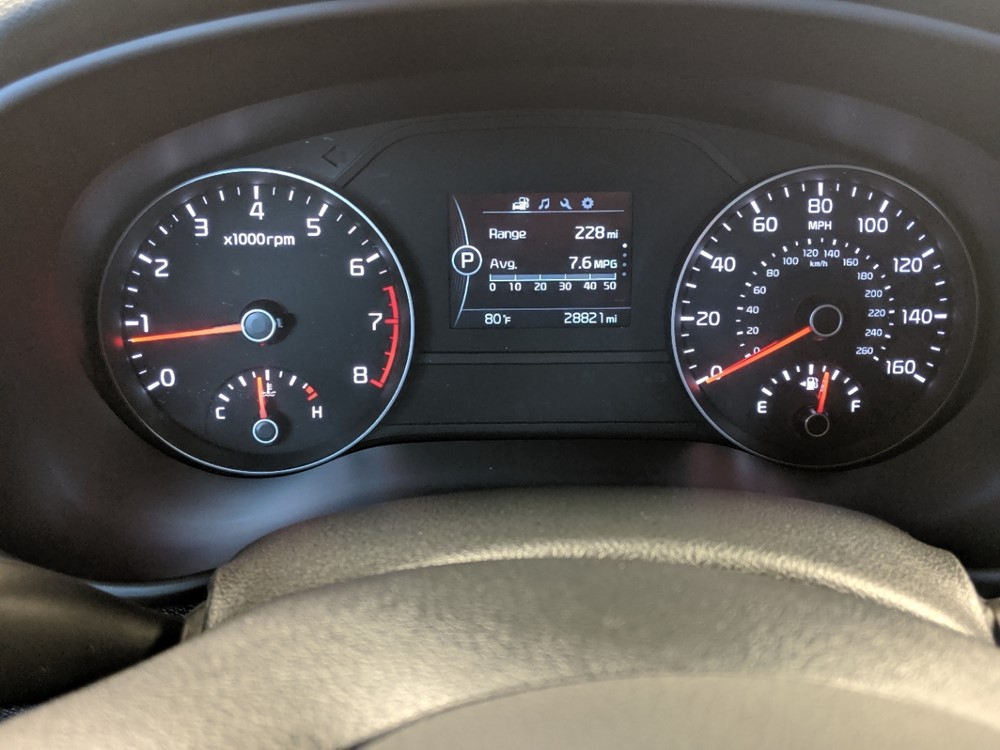2017 Kia Sportage - Odometer Close Up
