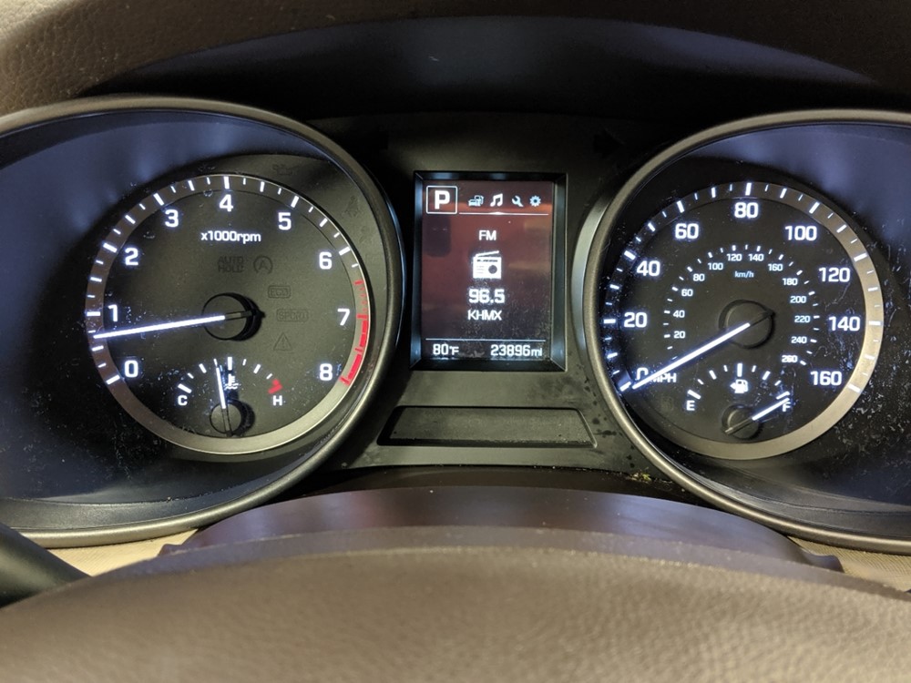 2017 Hyundai Santa Fe - Odometer Close Up