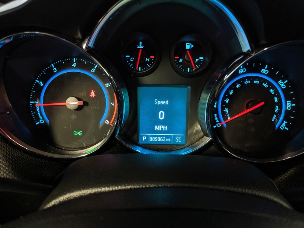 2012 Chevrolet Cruze - Odometer Close Up