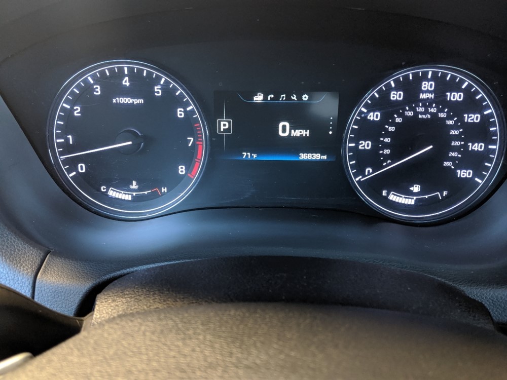 2016 Hyundai Genesis - Odometer Close Up
