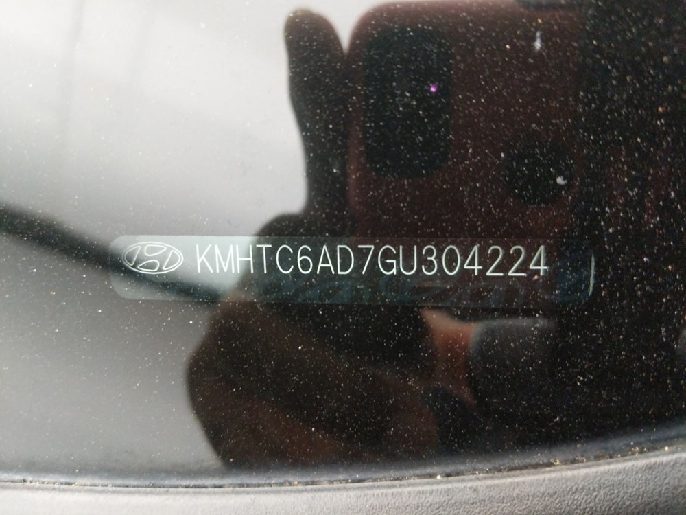2016 Hyundai Veloster - VIN Plate