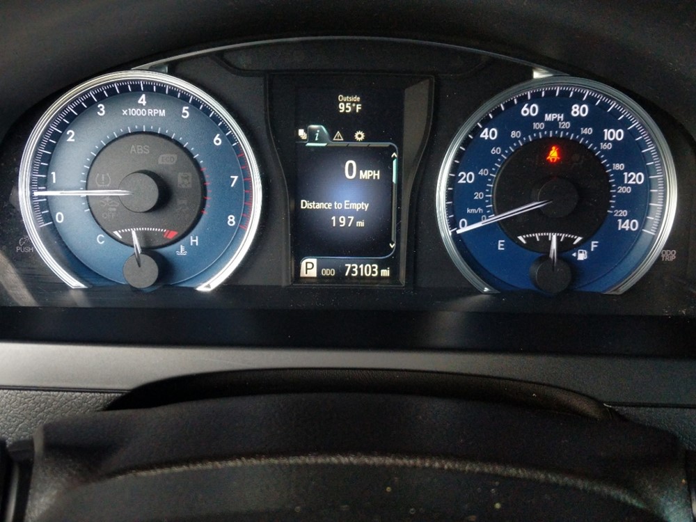 2017 Toyota Camry - Odometer Close Up