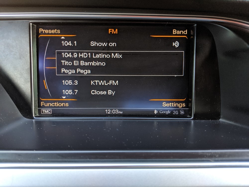 2016 Audi A4 - Stereo Package