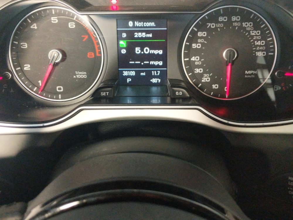 2016 Audi A4 - Odometer Close Up