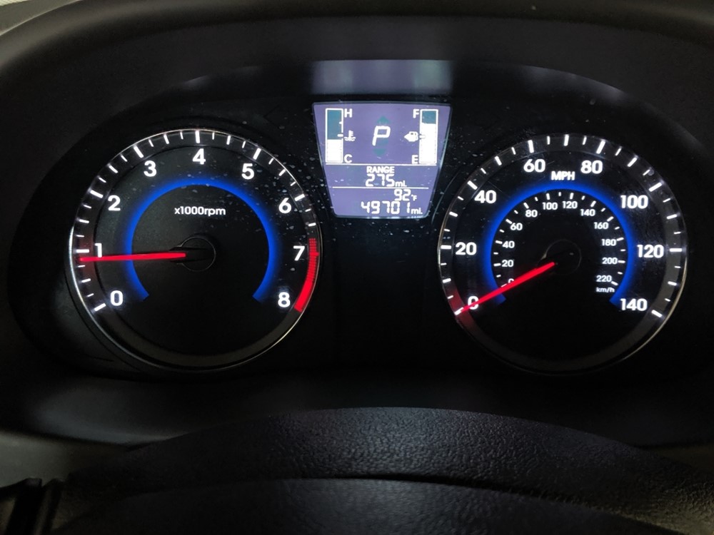 2017 Hyundai Accent - Odometer Close Up