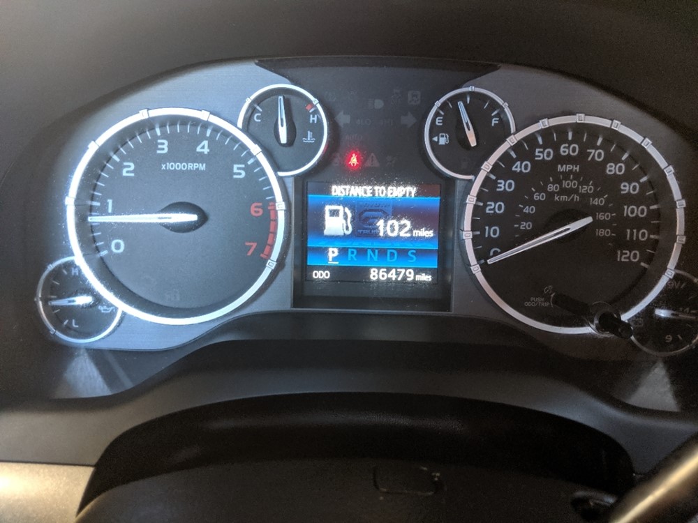 2014 Toyota Tundra - Odometer Close Up