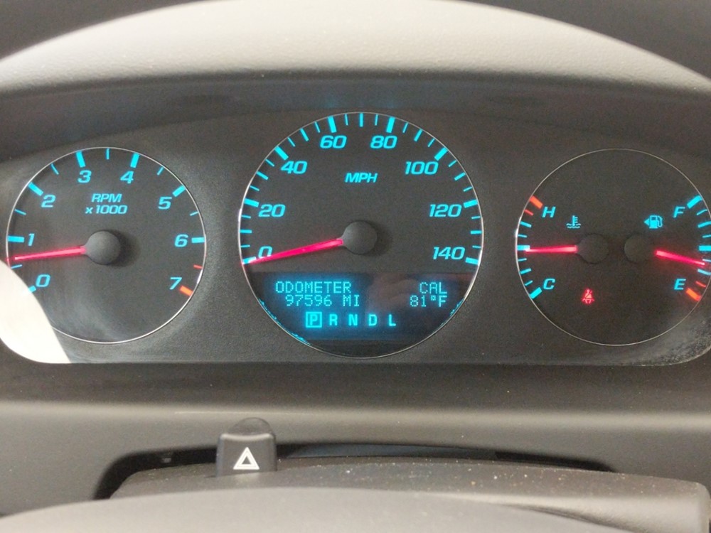 2015 Chevrolet Impala - Odometer Close Up