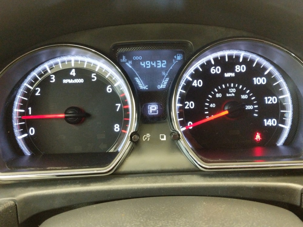 2017 Nissan Versa - Odometer Close Up