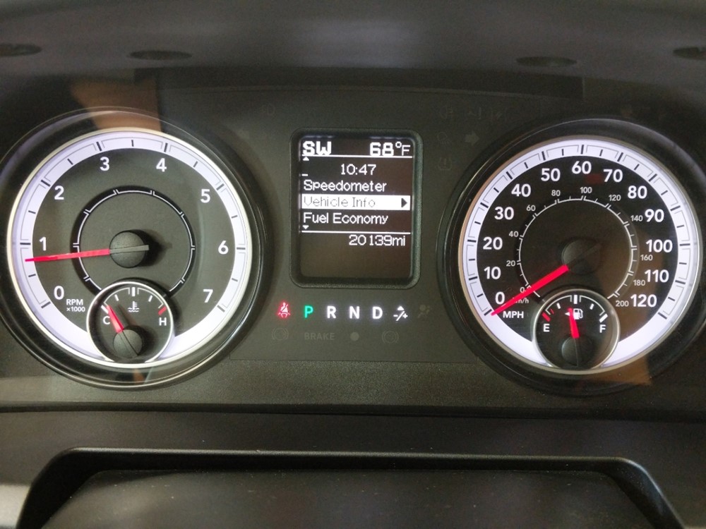 2017 Dodge Ram 1500 - Odometer Close Up