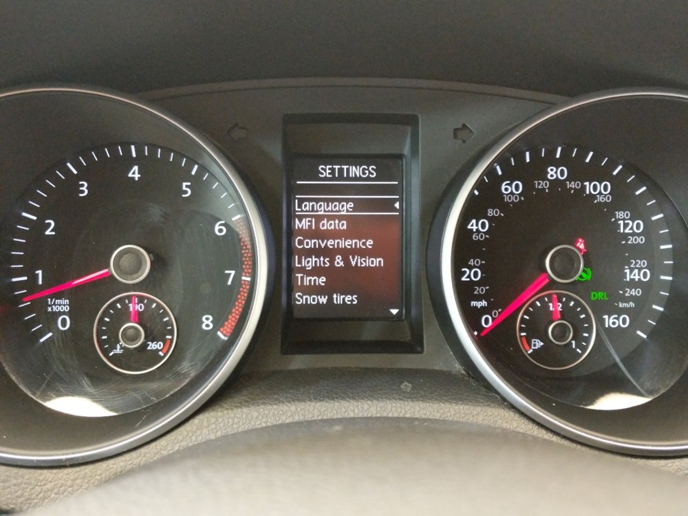 2014 Volkswagen Jetta - Odometer Close Up