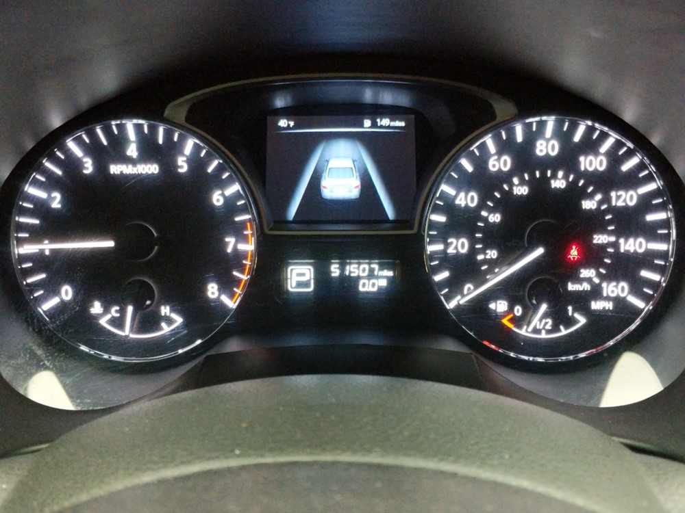2015 Nissan Altima - Odometer Close Up