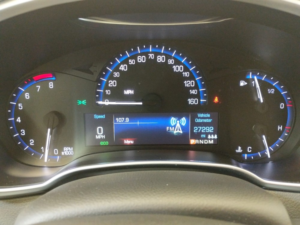 2016 Cadillac SRX - Odometer Close Up
