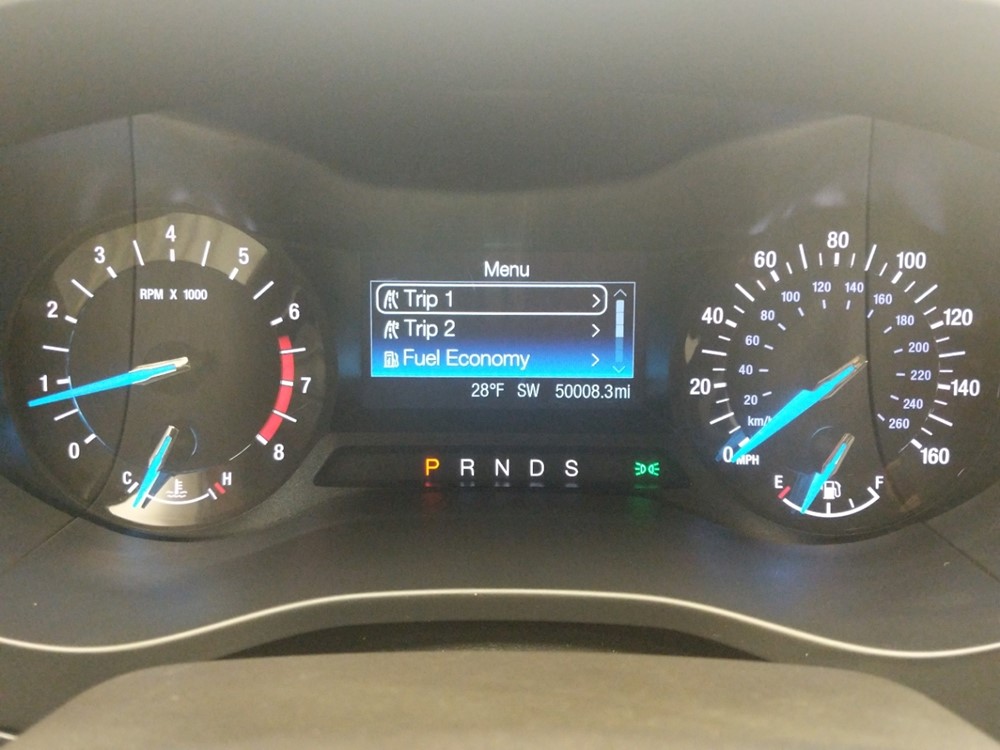 2015 Ford Fusion - Odometer Close Up