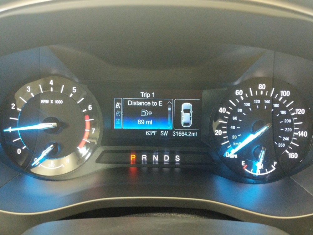 2017 Ford Fusion - Odometer Close Up