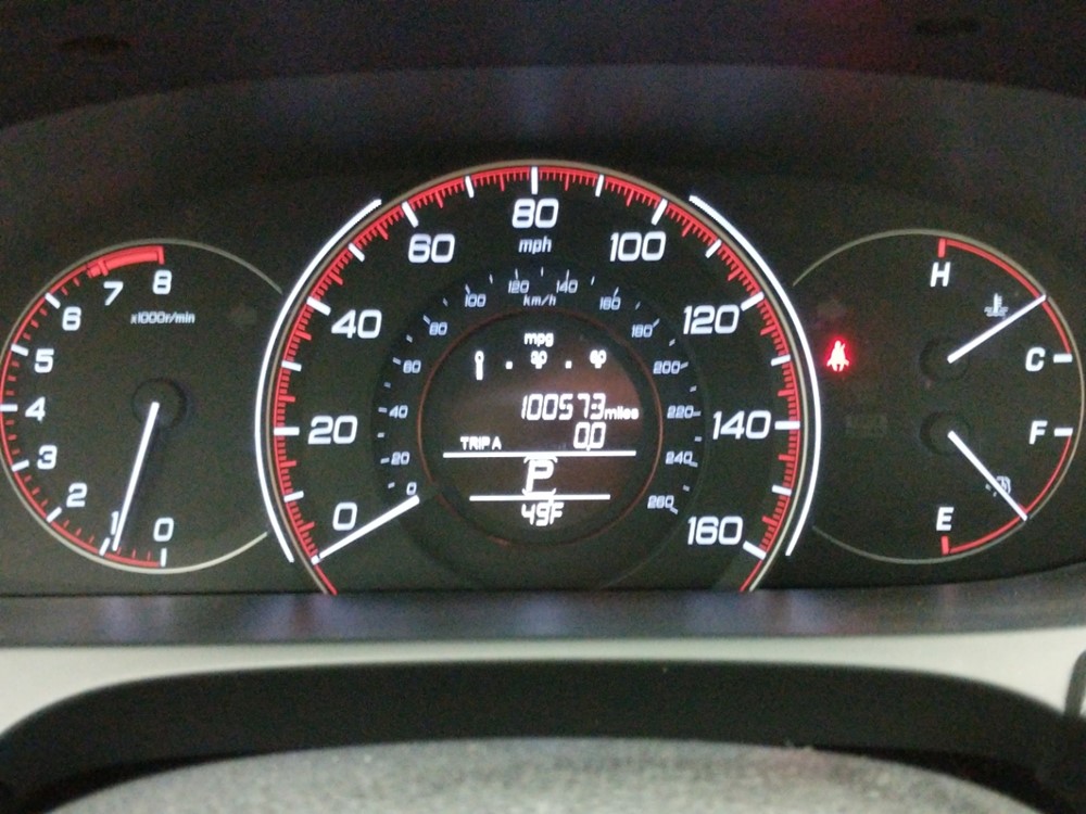 2013 Honda Accord - Odometer Close Up