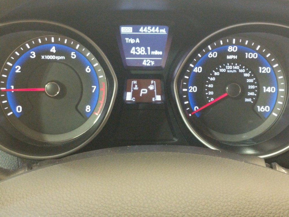 2017 Hyundai Elantra - Odometer Close Up