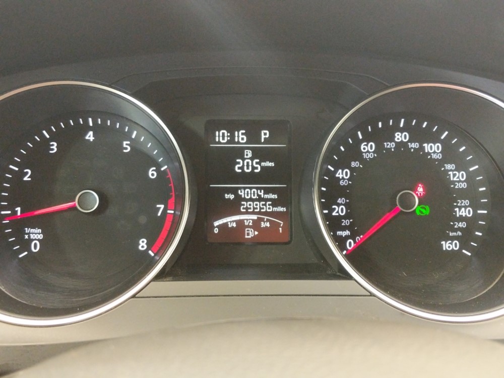 2016 Volkswagen Jetta - Odometer Close Up