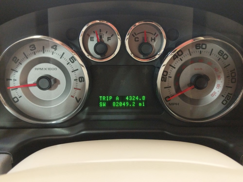 2009 Ford Edge - Odometer Close Up