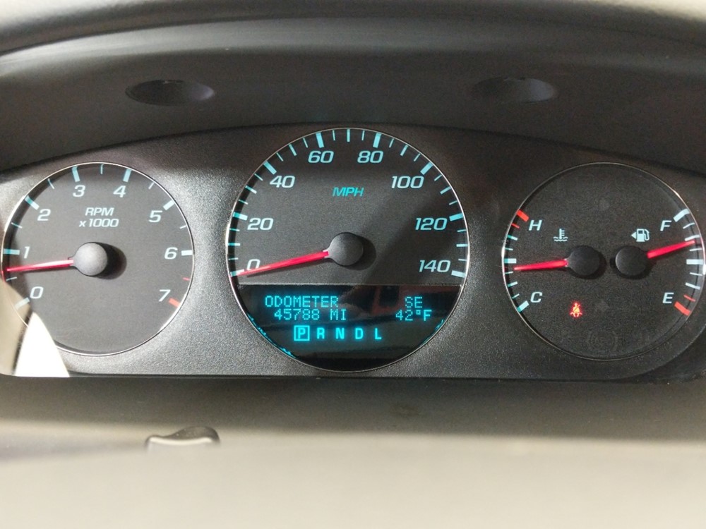 2016 Chevrolet Impala - Odometer Close Up